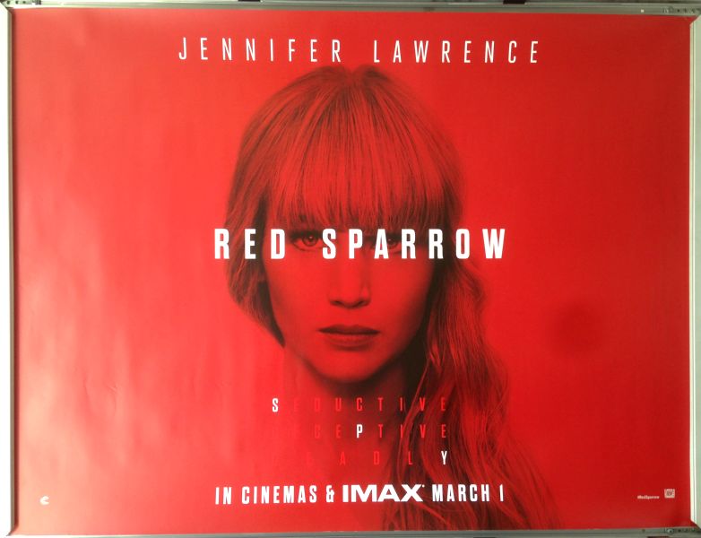 Cinema Poster: RED SPARROW 2018 (Quad) Jennifer Lawrence Joel Edgerton