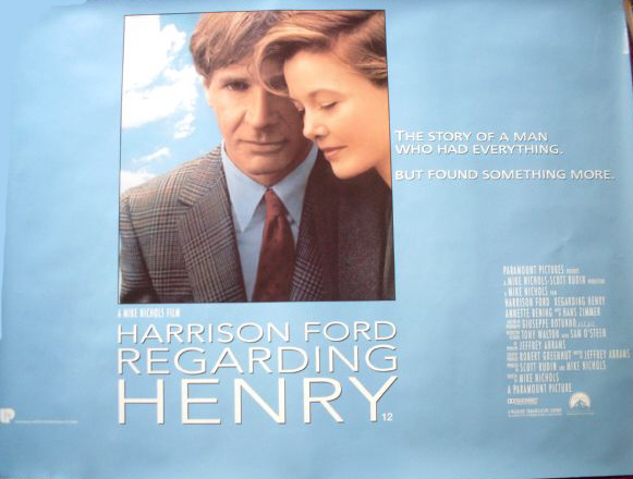 REGARDING HENRY: Advance UK Quad Film Poster