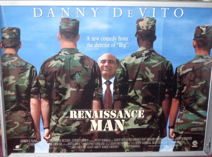 RENAISSANCE MAN: UK Quad Film Poster