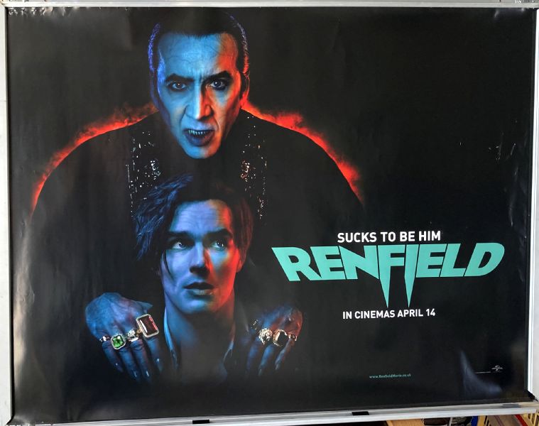 Cinema Poster: RENFIELD 2023 (Advance Quad) Nicholas Hoult Nicolas Cage Awkwafina