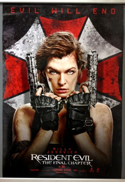Cinema Poster: RESIDENT EVIL THE FINAL CHAPTER 2017 (One Sheet) Milla Jovovich