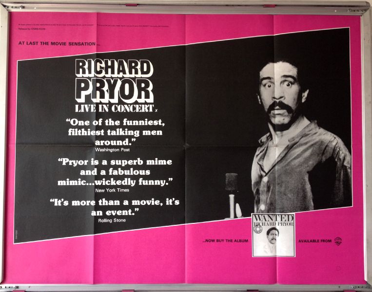 Cinema Poster: RICHARD PRYOR IN CONCERT 1979 (Quad) Patti LaBelle Jennifer Lee Pryor Cinema Poster: RICHARD PRYOR IN CONCERT 1979 (Quad) Patti LaBelle Jennifer Lee Pryor