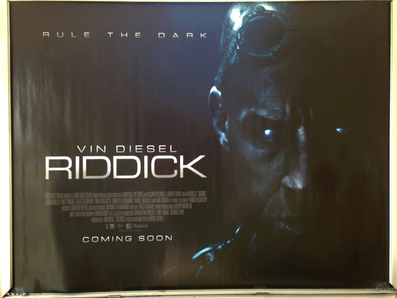 Cinema Poster: RIDDICK 2013 (Quad) Vin Diesel Karl Urban Katee Sackhof