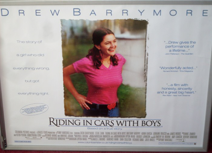 RIDING IN CARS WITH BOYS: UK Quad Film Poster