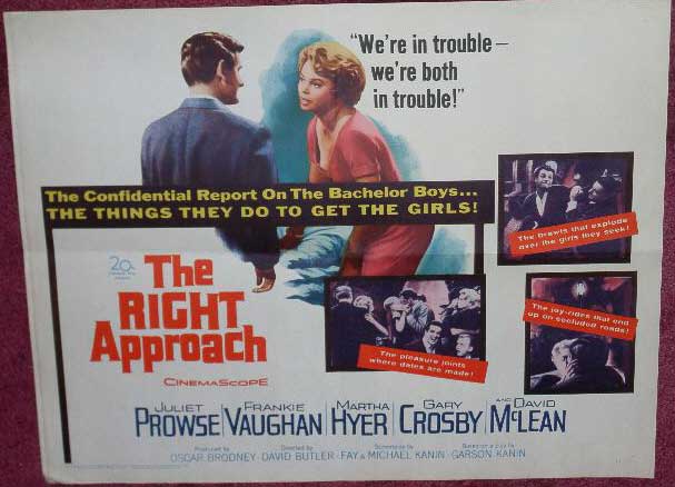 RIGHT APPROACH, THE: US Half Sheet Film Poster RIGHT APPROACH, THE: US Half Sheet Film Poster