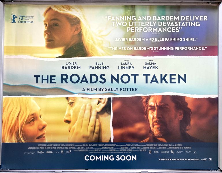 Cinema Poster: ROADS NOT TAKEN, THE 2021 (Quad) Javier Bardem Elle Fanning
