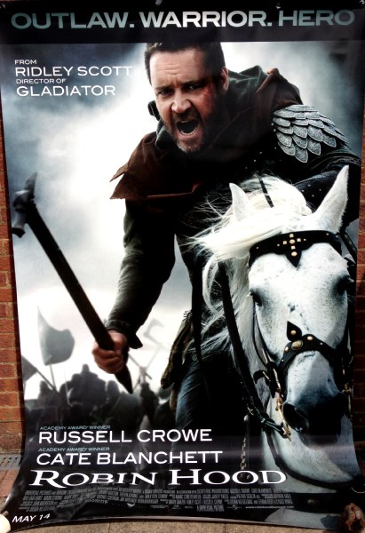Cinema Banner: ROBIN HOOD 2010 (Horse) Russell Crowe Cate Blanchett Mark Addy