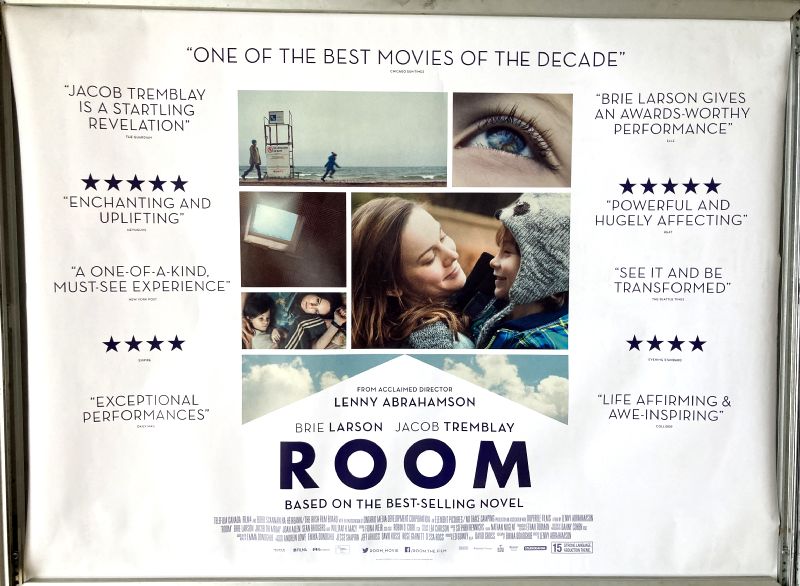 Cinema Poster: ROOM 2016 (Quad) Brie Larson Jacob Tremblay William H. Macy