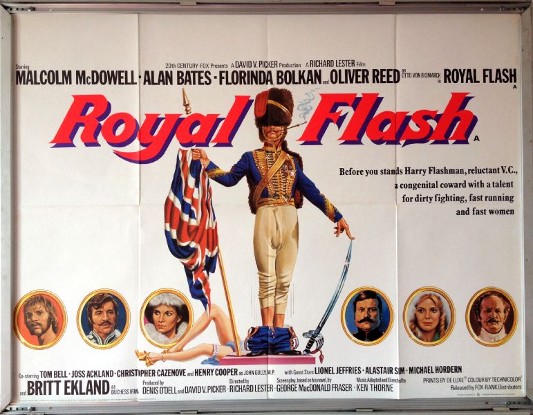 Cinema Poster: ROYAL FLASH 1975 (Quad) Malcolm McDowell Alan Bates Florinda Bolkan