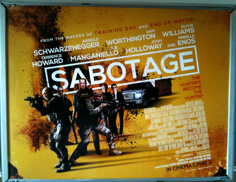 SABOTAGE: V2 UK Quad Film Poster