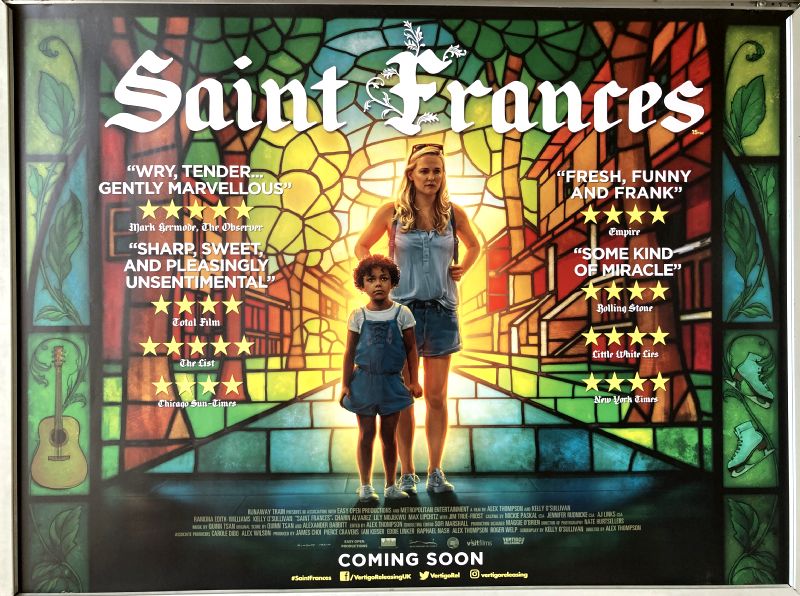 Cinema Poster: SAINT FRANCES 2019 (Quad) Kelly O'Sullivan Ramona Edith Williams