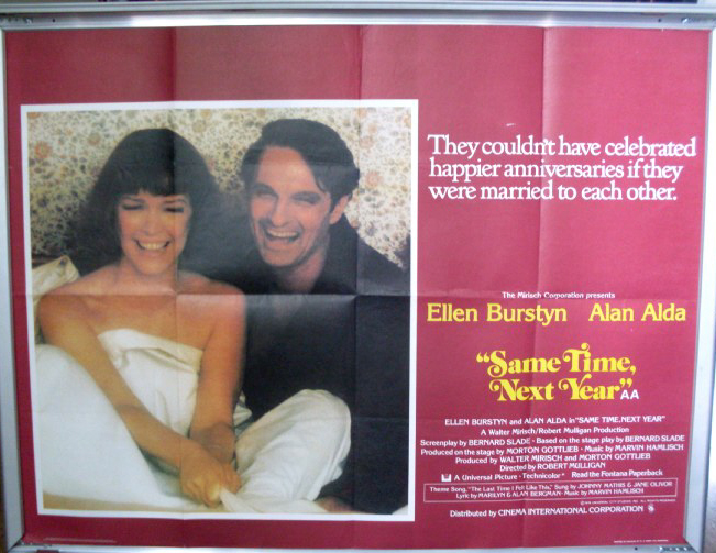 Cinema Poster: SAME TIME NEXT YEAR 1978 (Quad) Alan Alda Ellen Burstyn
