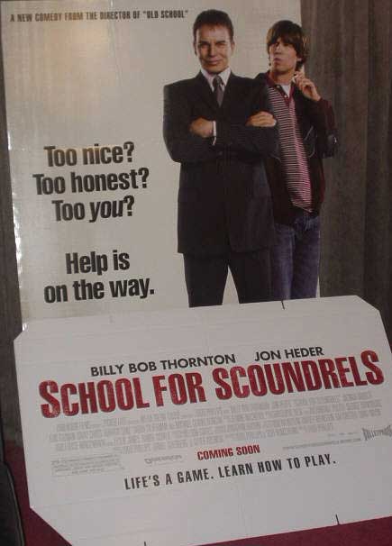 SCHOOL FOR SCOUNDRELS: Promotional Cinema Standee