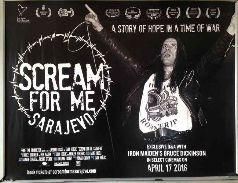 Cinema Poster: SCREAM FOR ME SARAJEVO 2018 (Quad) Bruce Dickinson Iron Maiden Cinema Poster: SCREAM FOR ME SARAJEVO 2018 (Quad) Bruce Dickinson Iron Maiden