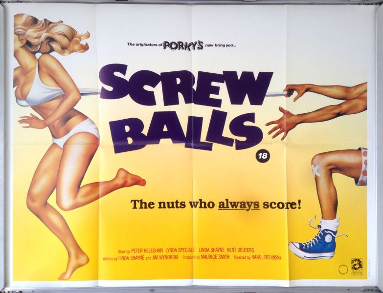 Cinema Poster: SCREWBALLS 1983 (Quad) Peter Keleghan Kent Deuters Linda Speciale