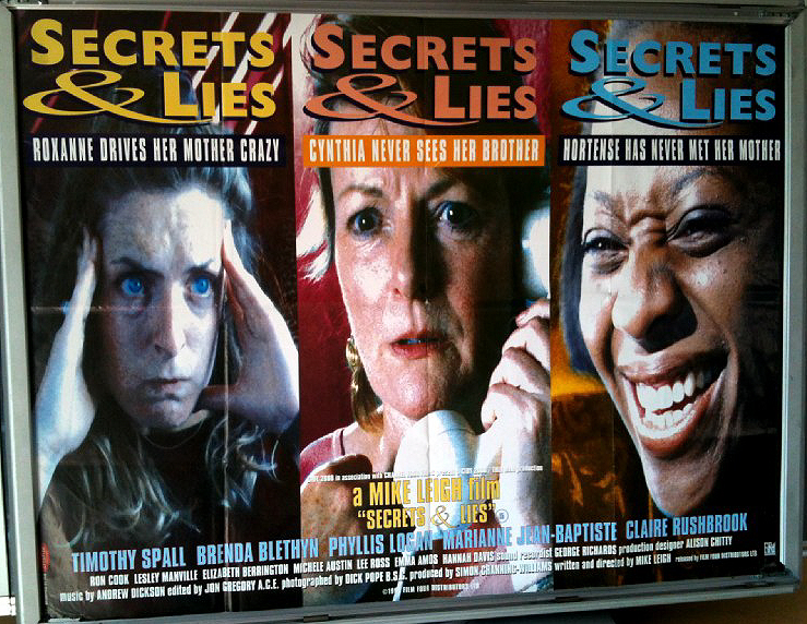 SECRETS & LIES: V1 UK Quad Film Poster