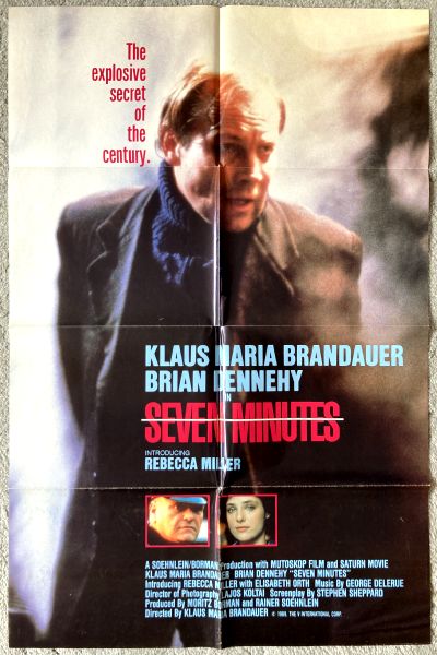Cinema Poster: SEVEN MINUTES 1989 (One Sheet) Klaus Maria Brandauer Brian Dennehy