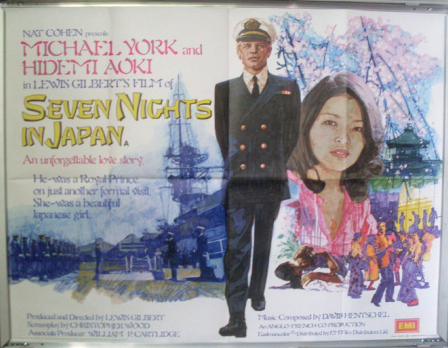 SEVEN NIGHTS IN JAPAN: UK Quad Film Poster
