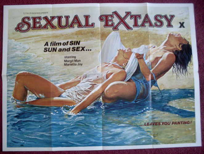 SEXUAL EXTASY: UK Quad Film Poster