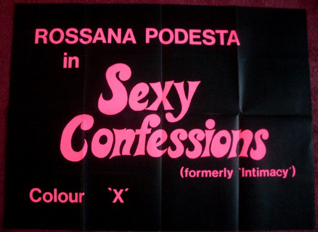 SEXY CONFESSIONS AKA INTIMACY: UK Quad Film Poster