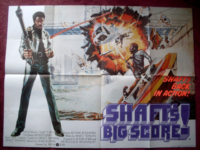 SHAFT'S BIG SCORE: UK Quad Film Poster