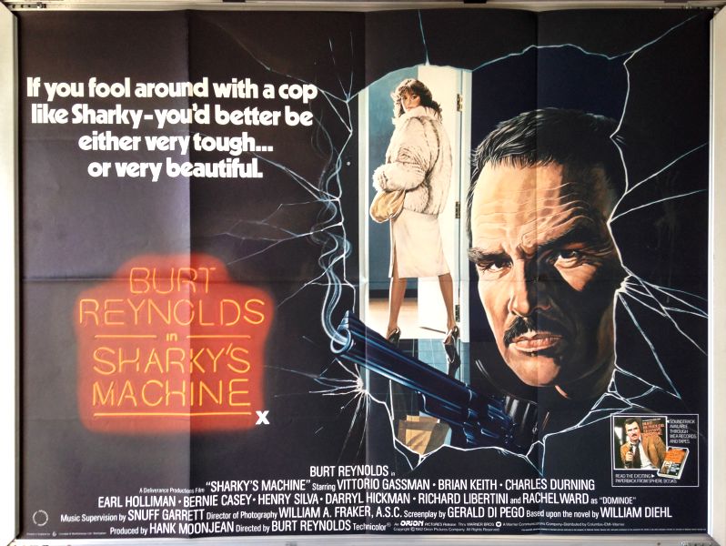 Cinema Poster: SHARKY'S MACHINE 1981 (Quad) Burt Reynolds Rachel Ward