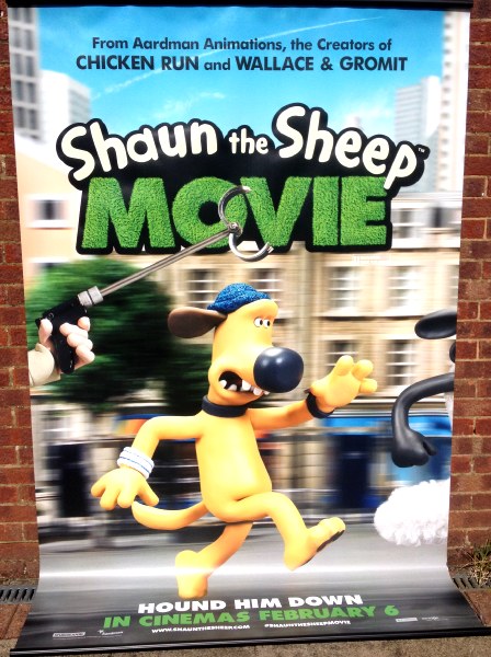 Cinema Banner: SHAUN THE SHEEP 2015 (Hound Him Down) Justin Fletcher Omid Djalili