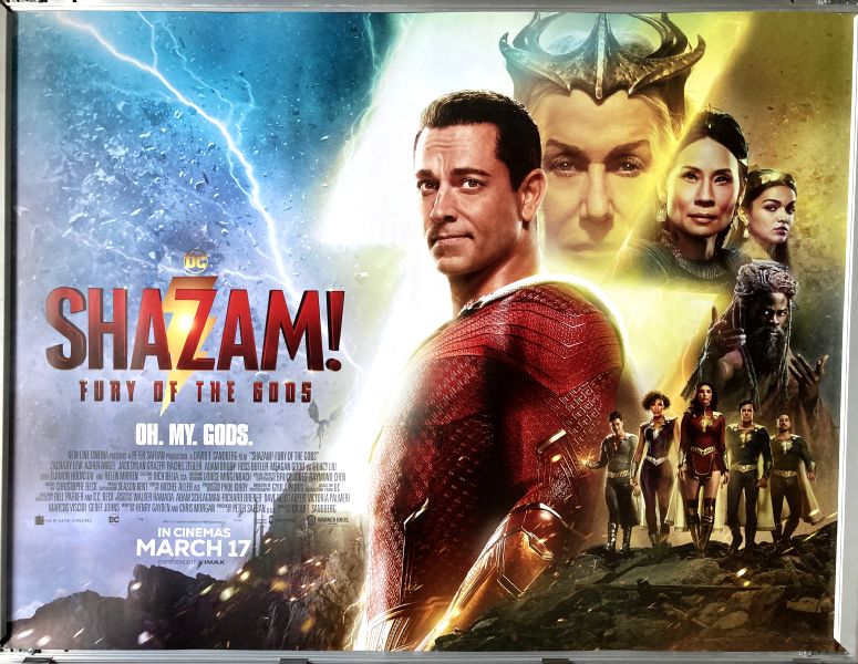 Cinema Poster: SHAZAM THE FURY OF THE GODS 2019 (Main Quad) Zachary Levi Asher Angel