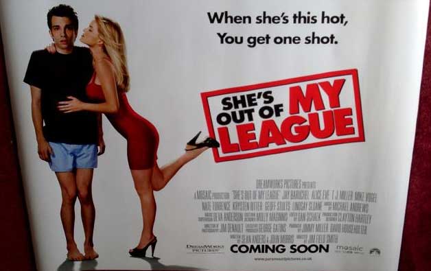 SHE'S OUT OF MY LEAGUE: UK Quad Film Poster