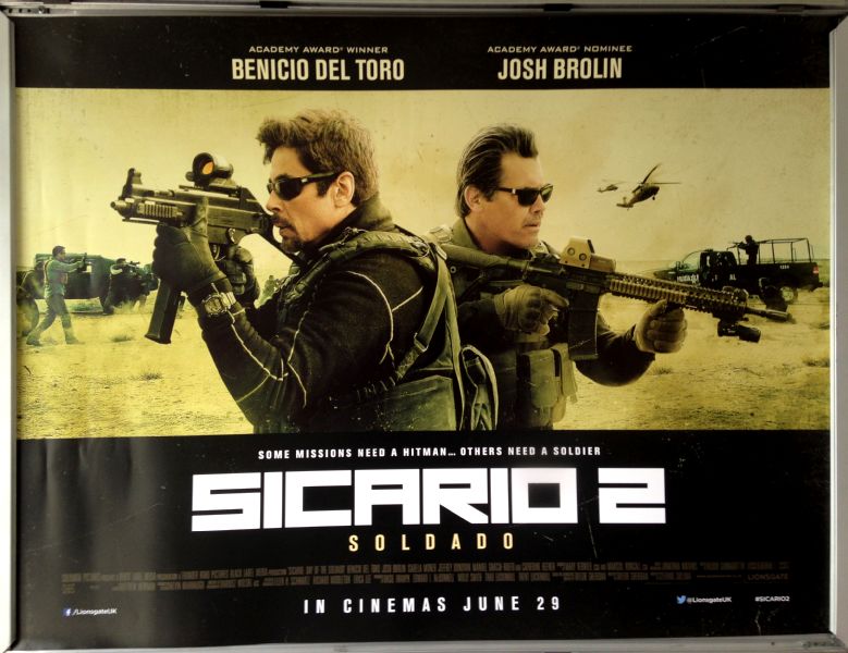 Cinema Poster: SICARIO 2 SOLDADO 2018 (Quad) Benicio Del Toro Josh Brolin
