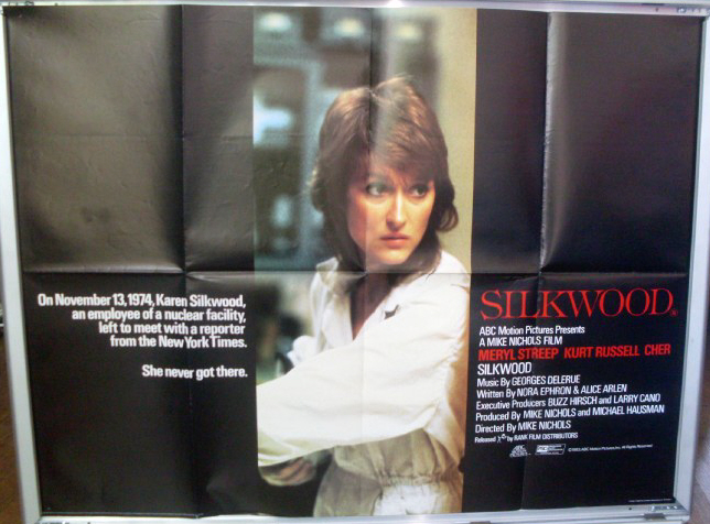 SILKWOOD: UK Quad Film Poster