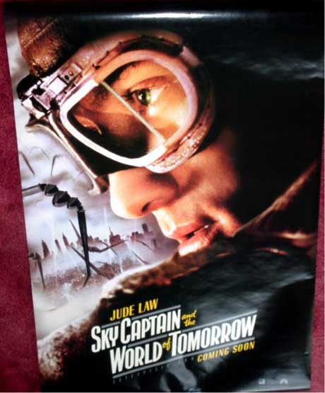 SKY CAPTAIN AND THE WORLD OF TOMORROW: Jude Law Character One Sheet Film Poster