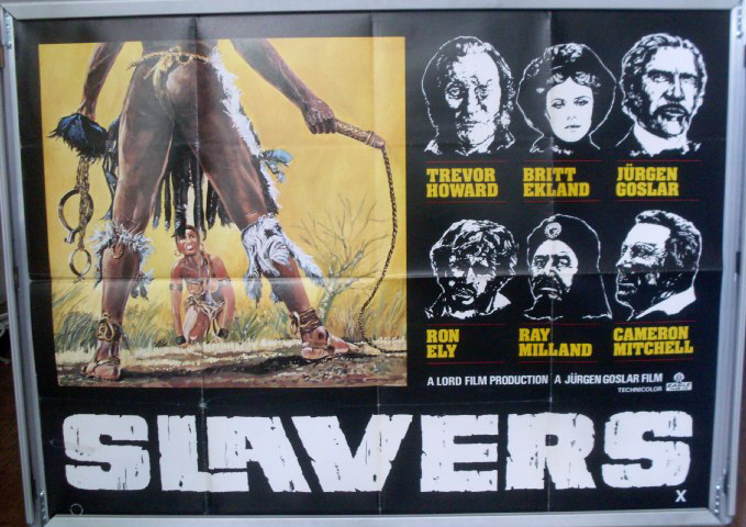Cinema Poster: SLAVERS 1978 (Quad) Trevor Howard Ron Ely Britt Ekland Ray Miland