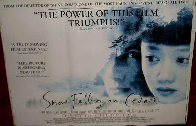 SNOW FALLING ON CEDARS: Review UK Quad Film Poster