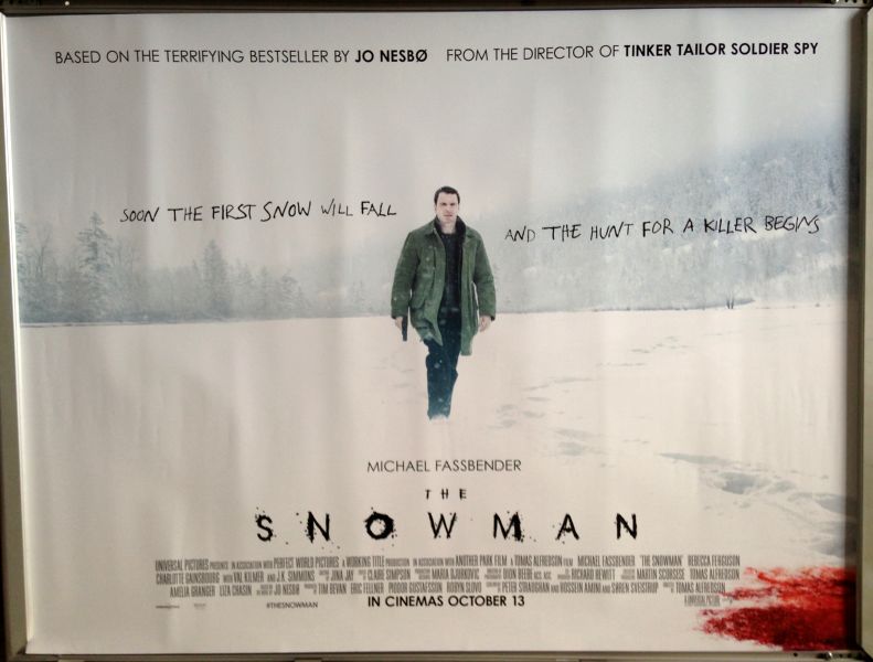 Cinema Poster: SNOWMAN, THE 2017 (Main Quad) Michael Fassbender