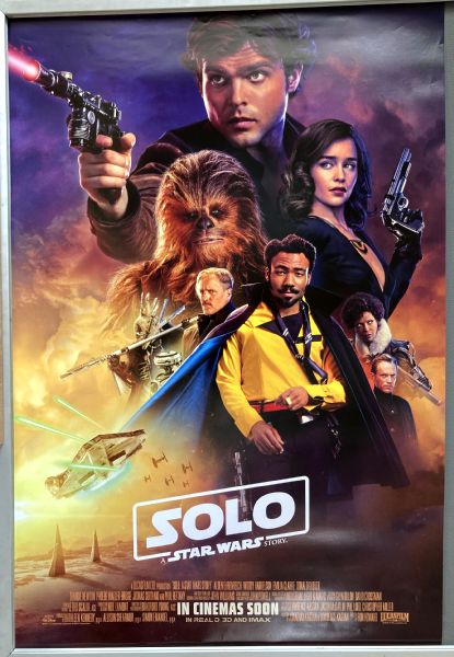 Cinema Poster: SOLO A STAR WARS STORY 2018 (Main One Sheet) Alden Ehrenreich