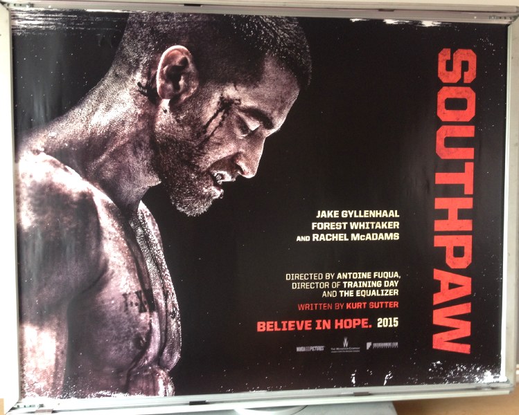 Cinema Poster: SOUTHPAW 2015 (Advance Quad) Jake Gyllenhaal Rachel McAdams
