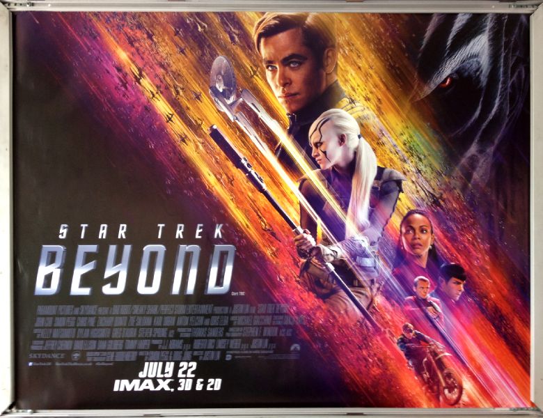 Cinema Poster: STAR TREK BEYOND 2016 (Quad) Chris Pine Anton Yelchin Cinema Poster: STAR TREK BEYOND 2016 (Quad) Chris Pine Anton Yelchin