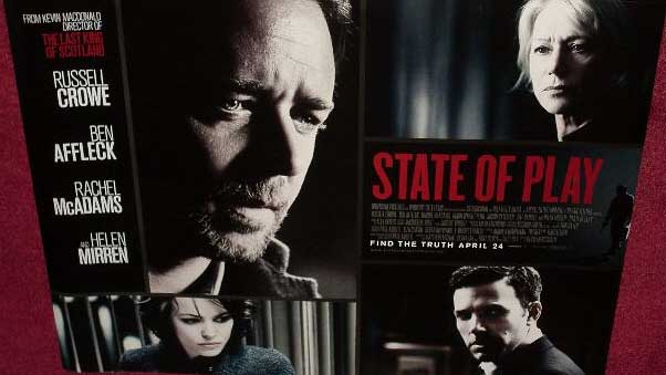 STATE OF PLAY: Main UK Quad Film Poster