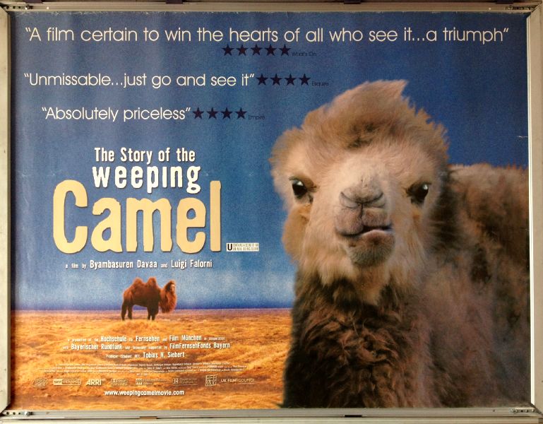 Cinema Poster: STORY OF THE WEEPING CAMEL 2004 (Quad) Janchiv Ayurzana