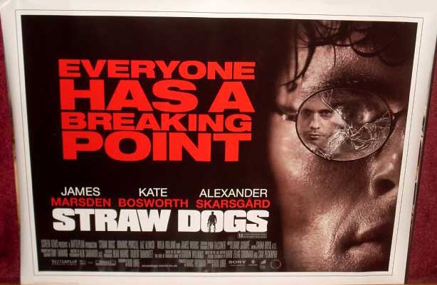 STRAW DOGS: Main UK Quad Film Poster