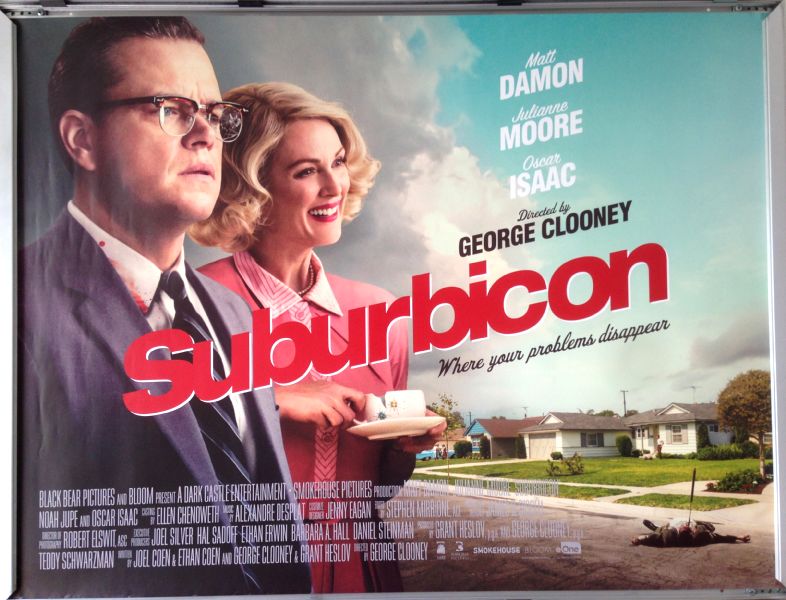 Cinema Poster: SUBURBICON 2018 (Quad) Matt Damon Julianne Moore