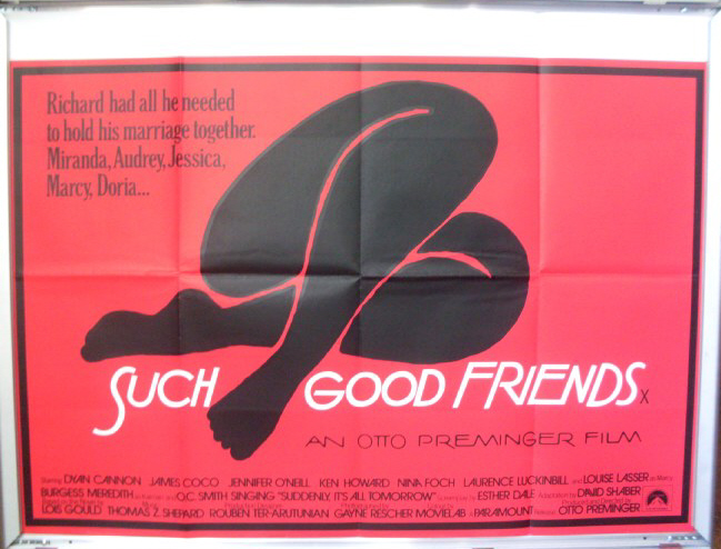 Cinema Poster: SUCH GOOD FRIENDS 1971 (Quad) Saul Bass Artwork Burgess Meredith