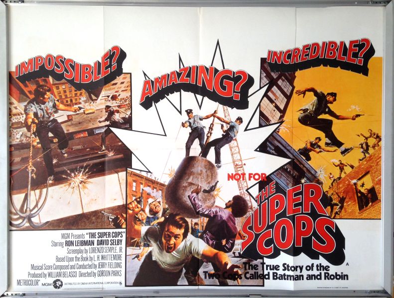 Cinema Poster: SUPER COPS, THE 1974 (Quad) Ron Leibman David Selby Sheila Frazier