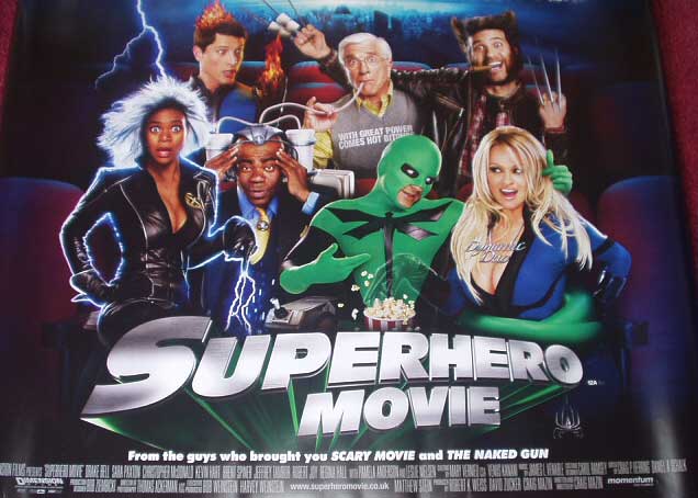 SUPERHERO MOVIE: Main UK Quad Film Poster