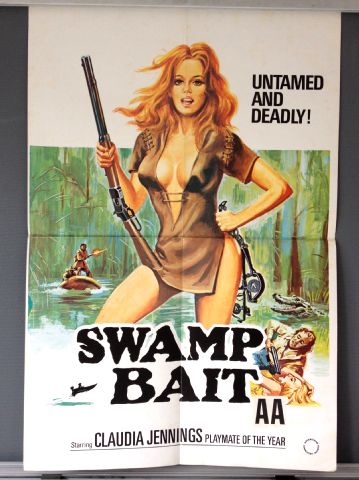 Cinema Poster: SWAMP BAIT 1974 (Double Crown) Claudia Jennings Sam Gilman Cinema Poster: SWAMP BAIT 1974 (Double Crown) Claudia Jennings Sam Gilman