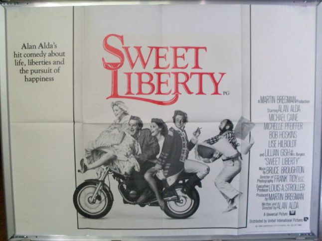 Cinema Poster: SWEET LIBERTY 1986 (Quad) Michael Caine Michelle Pfeiffer
