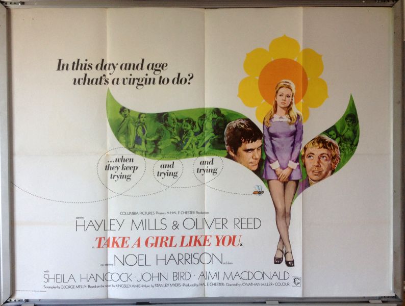 Cinema Poster: TAKE A GIRL LIKE YOU 1969 (Quad) Hayley Mills Oliver Reed