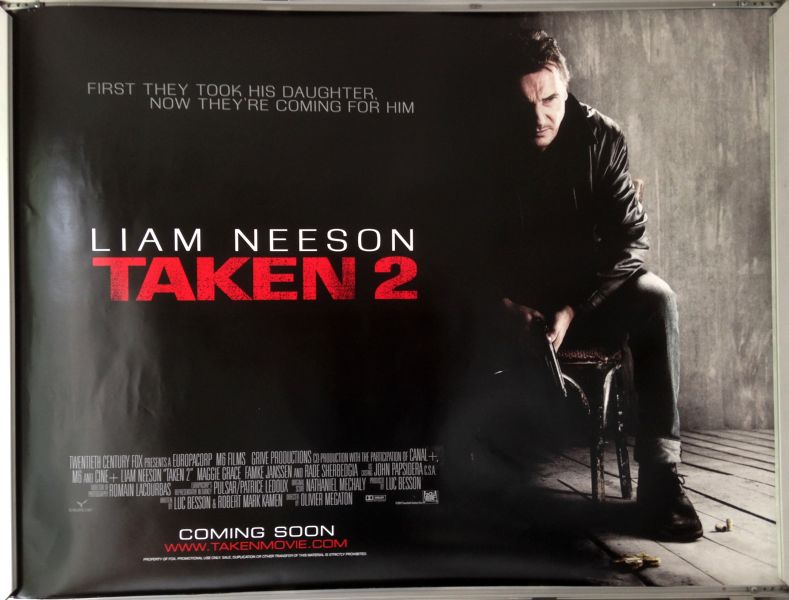 Cinema Poster: TAKEN 2 2012 (Advance Quad) Liam Neeson Famke Janssen 