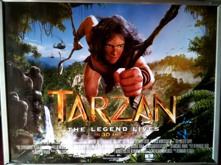 TARZAN (2014): Main UK Quad Film Poster